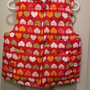Gymboree Multicolor Heart Pattern Kids Vest
